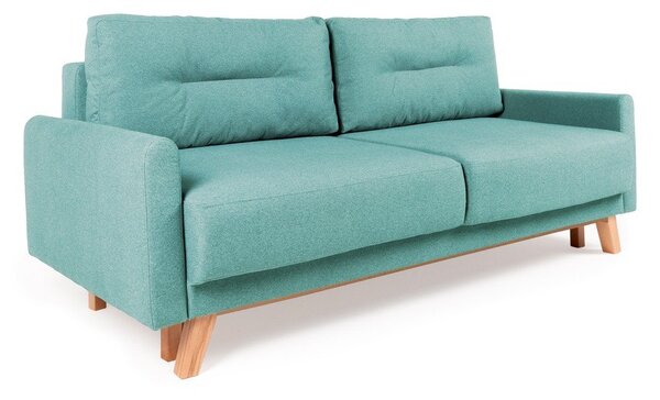 Turkusowa sofa rozkładana Bonami Selection Pop