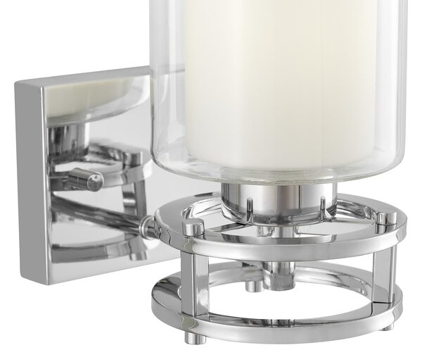 LAMPA ŚCIENNA KINKIET NOWOCZESNY CHROMOWANY MARIETTA W1