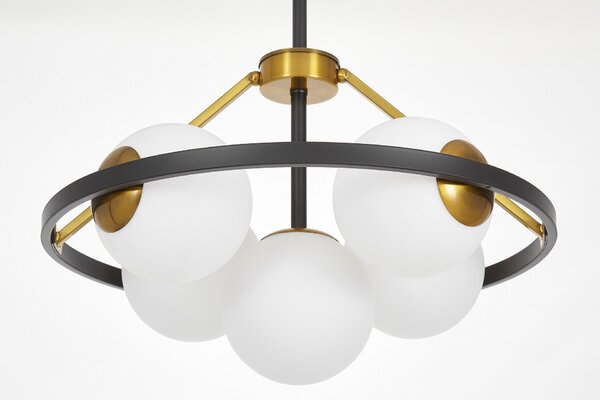 NOWOCZESNA LAMPA WISZĄCA CZARNO-ZŁOTA DONZANO W5