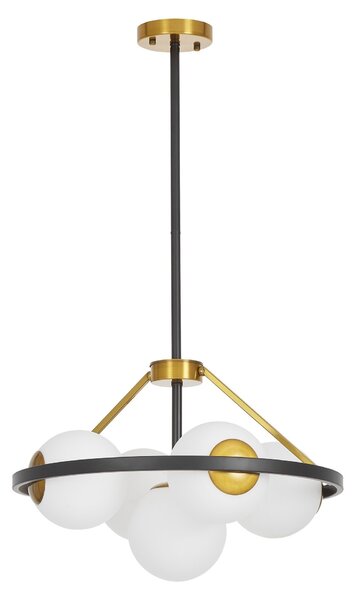 NOWOCZESNA LAMPA WISZĄCA CZARNO-ZŁOTA DONZANO W5