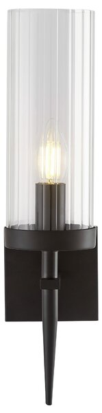 KINKIET LAMPA ŚCIENNA CZARNA MORATTI W1