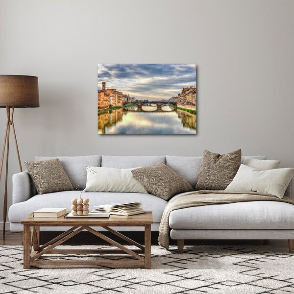 Obraz - Most przez rzekę (70x50 cm)