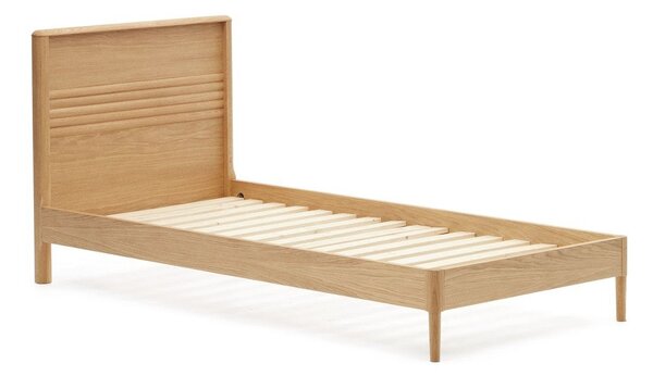 Łóżko z litego drewna dębowego ze stelażem 90x200 cm Lenon – Kave Home