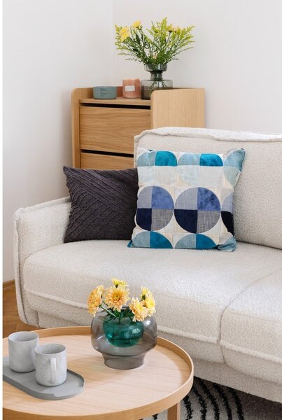 Szara rozkładana sofa z materiału bouclé 215 cm Patti – Bonami Selection