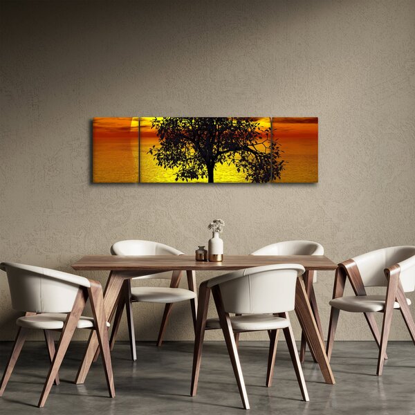 Obraz sylwetki drzewa (170x50 cm)