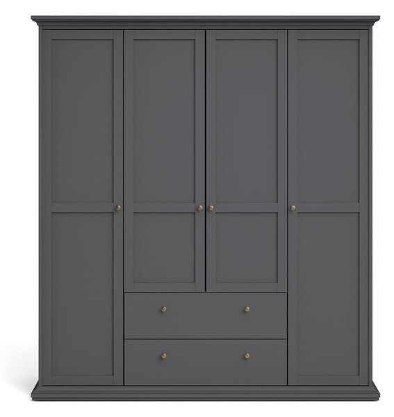 Szara szafa 181x201 cm Paris – Tvilum