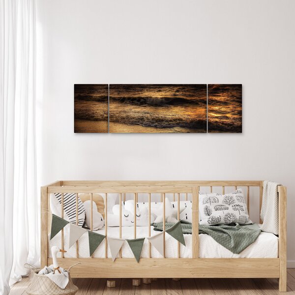 Obraz - Fale na wybrzeżu (170x50 cm)