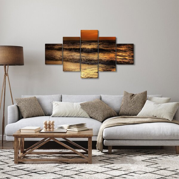 Obraz - Fale na wybrzeżu (125x70 cm)