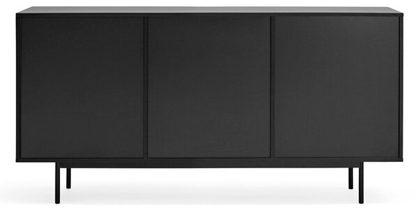 Czarna niska komoda 159x80 cm Sierra – Teulat