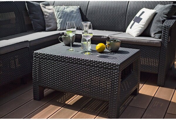 Stolik ogrodowy z imitacji rattanu 57x77 cm Corfu – Keter