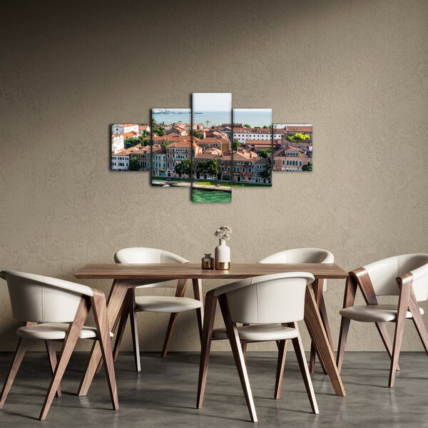Obraz - Widok miasta z lotu ptaka (125x70 cm)