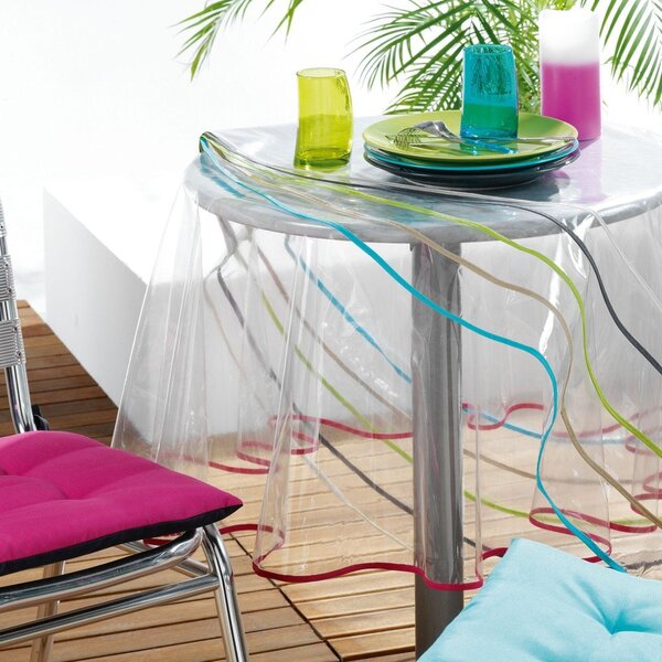 Obrus zmywalny z PCV ø 180 cm Garden – douceur d'intérieur