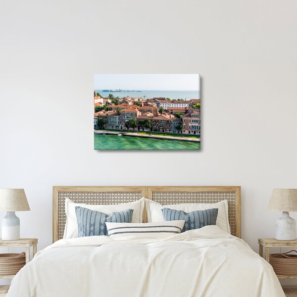 Obraz - Widok miasta z lotu ptaka (70x50 cm)
