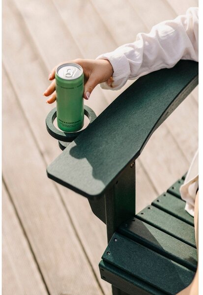 Zielony plastikowy fotel ogrodowy Adirondack – Bonami Selection