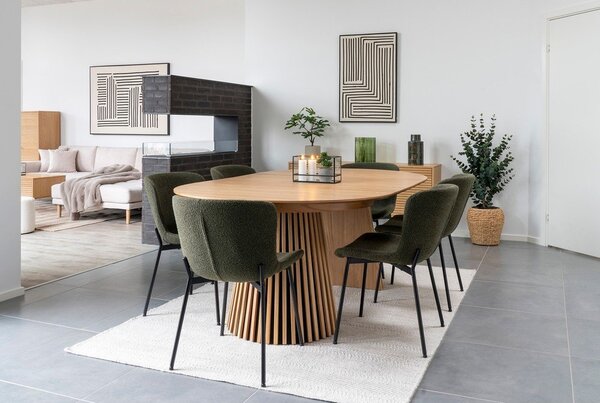 Ciemnozielone krzesła zestaw 2 szt. Maceda – House Nordic