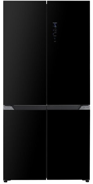 Lodówka BERG CZW190NBG03 No Frost 190.2cm Czarne szkło Licowane drzwi