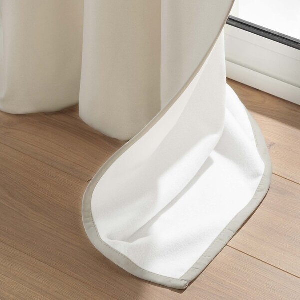 Beżowa zasłona termiczna z mikrowłókna 135x260 cm Micropolar – douceur d'intérieur