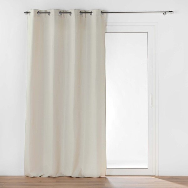 Beżowa zasłona termiczna z mikrowłókna 135x260 cm Micropolar – douceur d'intérieur