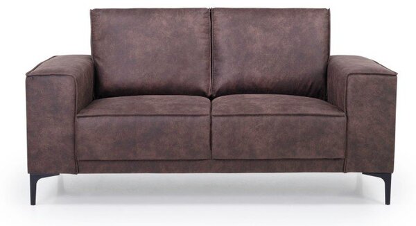 Brązowa sofa z imitacji skóry 164 cm Copenhagen – Scandic