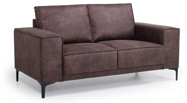 Brązowa sofa z imitacji skóry 164 cm Copenhagen – Scandic