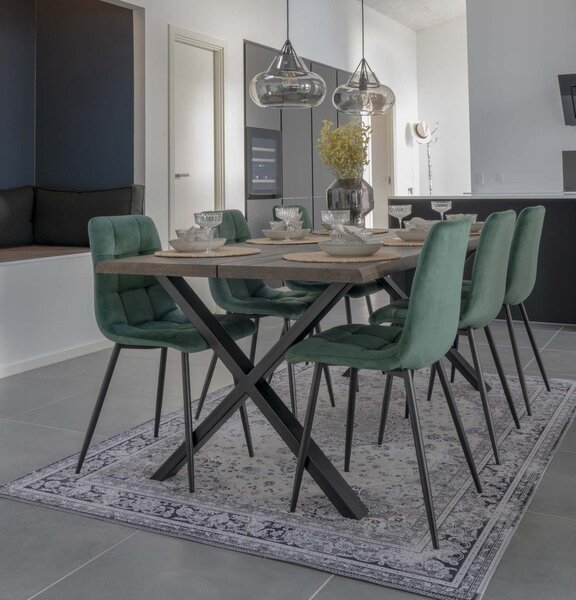 Zielone krzesła zestaw 2 Middelfart – House Nordic