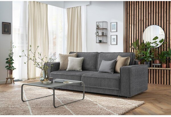 Ciemnoszara sofa rozkładana Emile – Bobochic Paris