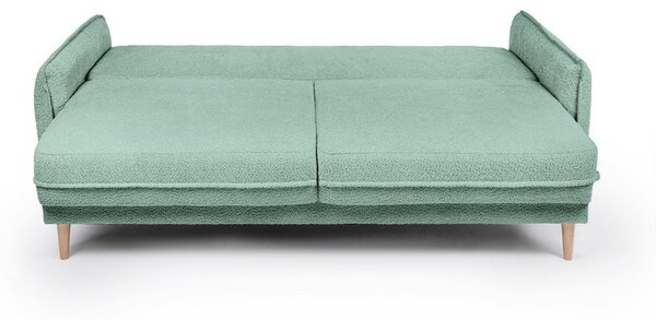 Zielona rozkładana sofa z materiału bouclé 215 cm Patti – Bonami Selection