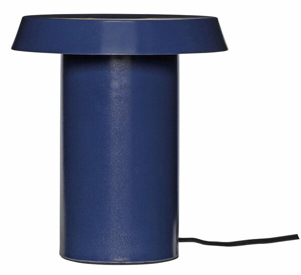 Niebieska metalowa lampa stołowa Keen – Hübsch