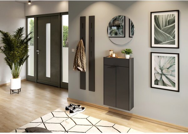Antracytowa szafka 56x97x22 cm Ameca – Germania