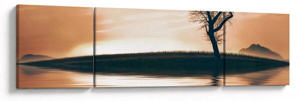 Obraz drzewa na wyspie (170x50 cm)