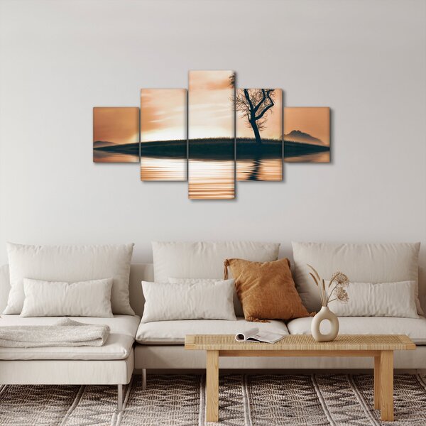 Obraz drzewa na wyspie (125x70 cm)