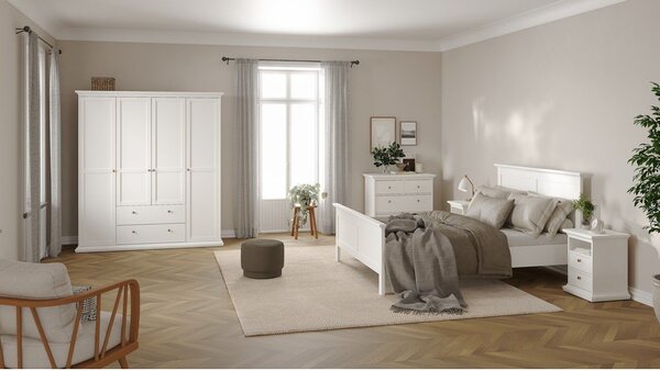 Biała niska komoda 96x87 cm Paris – Tvilum