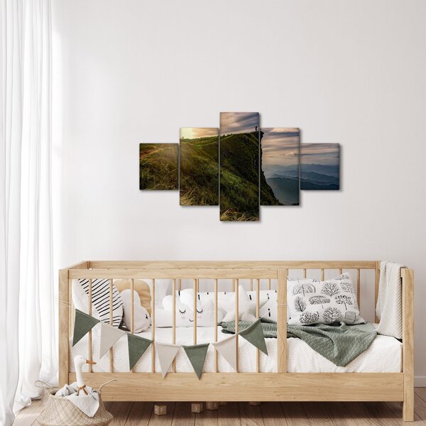 Obraz kobiet na klifie (125x70 cm)