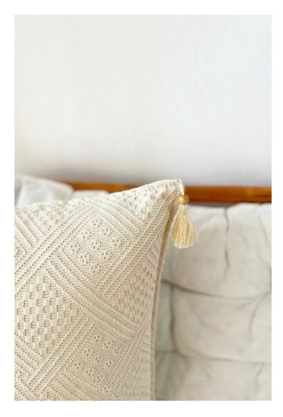 Poszewki na poduszki zestaw 4 szt. z bio bawełny 43x43 cm Natural – Mila Home