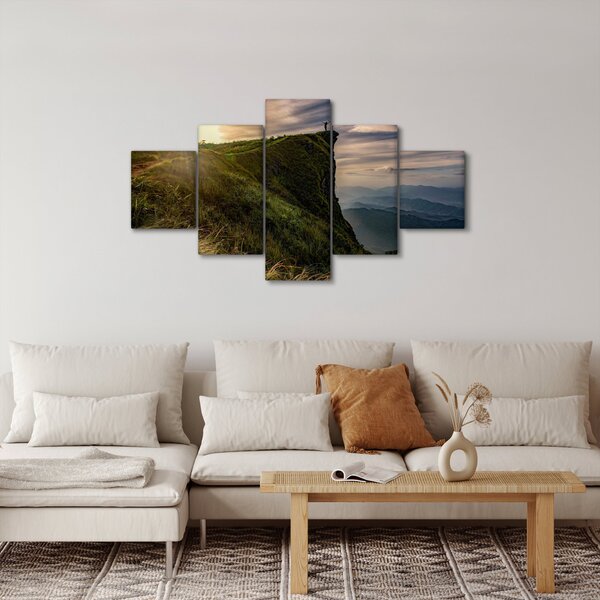 Obraz kobiet na klifie (125x70 cm)