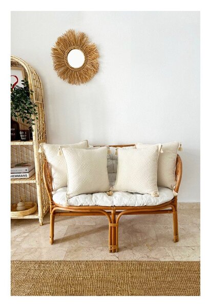 Poszewki na poduszki zestaw 4 szt. z bio bawełny 43x43 cm Natural – Mila Home