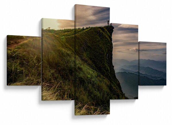 Obraz kobiet na klifie (125x70 cm)