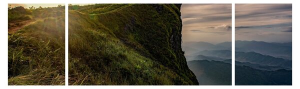 Obraz kobiet na klifie (170x50 cm)