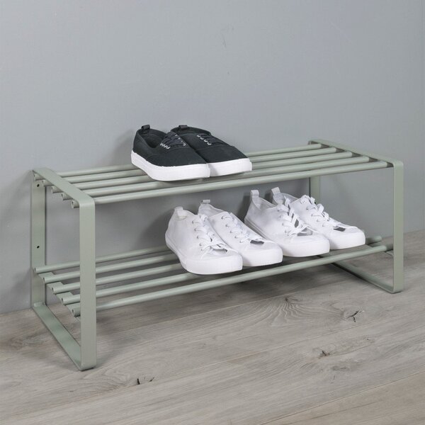 Szarozielona metalowa szafka na buty 70x29x27 cm Rex – Spinder Design
