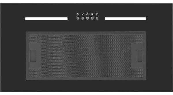 Okap MPM-54-OWS-02 Czarne szkÅo 626 m3/h 68 dB klasa C