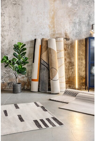 Szaro-kremowy dywan 160x230 cm Mosaica – Universal
