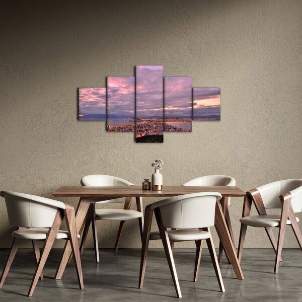 Obraz - Zmierzch nad miastem (125x70 cm)
