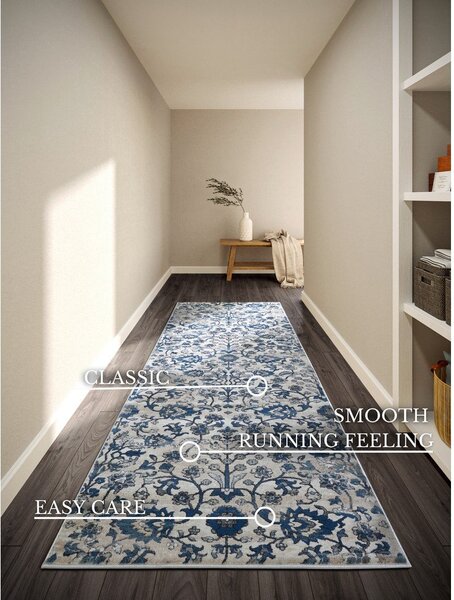 Niebiesko-kremowy chodnik 80x240 cm Ernest – Villeroy&Boch