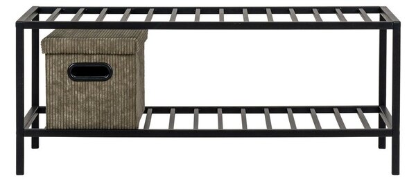 Czarna metalowa szafka na buty Vita – House Nordic