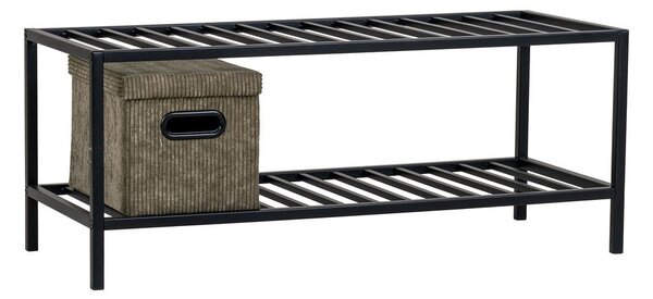 Czarna metalowa szafka na buty Vita – House Nordic