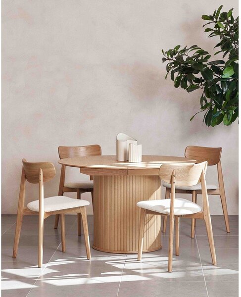 Kremowo=naturalne krzesło Elim – Unique Furniture