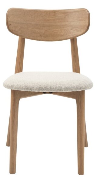 Kremowo=naturalne krzesło Elim – Unique Furniture
