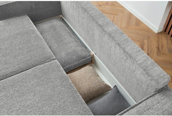 Jasnoszara sofa rozkładana Emile – Bobochic Paris