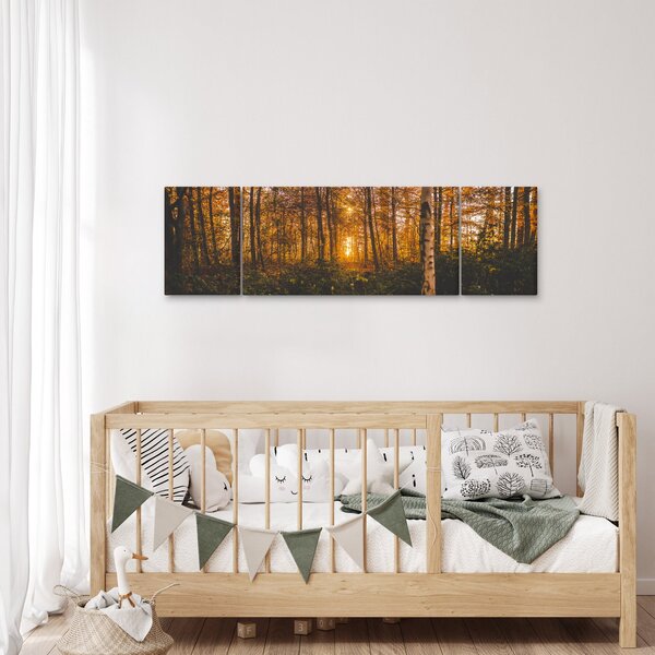 Obraz jesiennego lasu (170x50 cm)