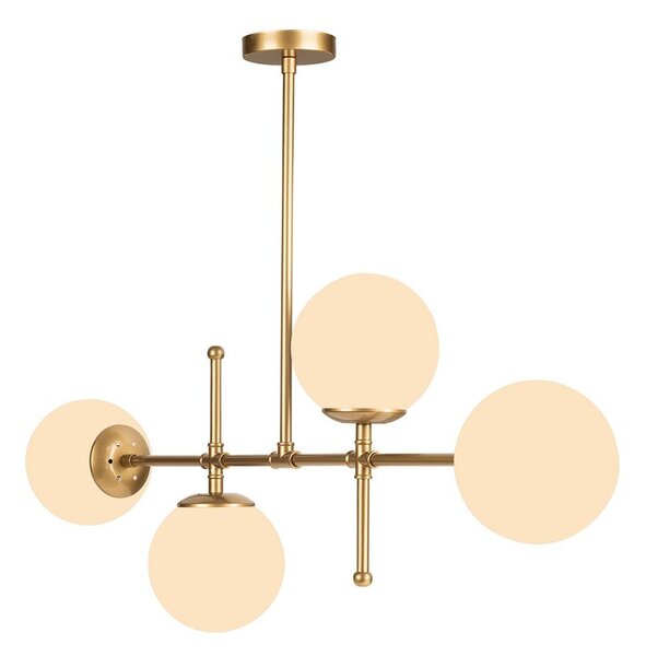 Lampa wisząca w kolorze złota Squid Lighting Kruva, wys. 57 cm